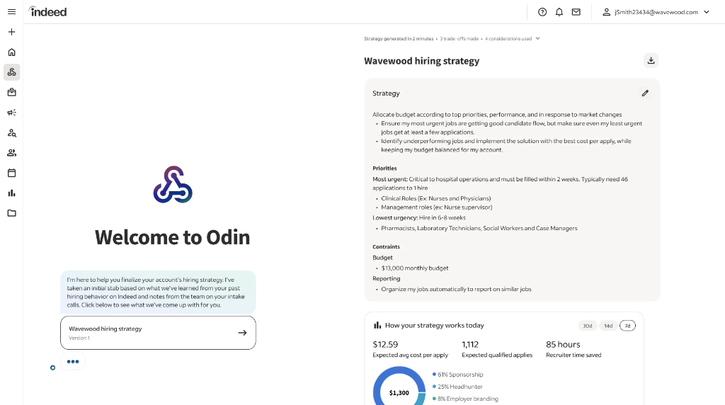 Welcome to Odin, beside the Wavewood hiring strategy